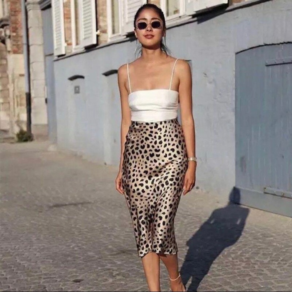 Realisation Par Naomi Wild Things Silk Skirt, size small